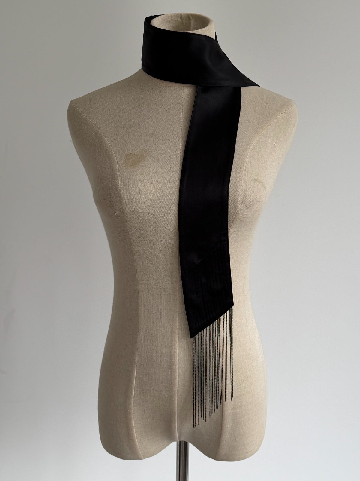 Maison Martin Margiela FW14 'Chain Fringe' Silk Scarf