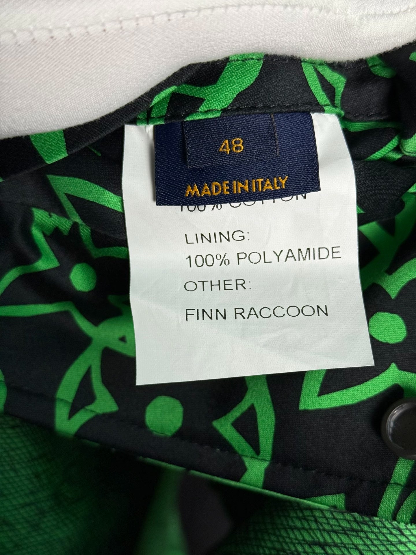 Louis Vuitton Green Print Runway Runway Coat