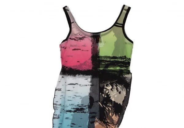 Jean Paul Gaultier Vintage Floral Mesh Top
