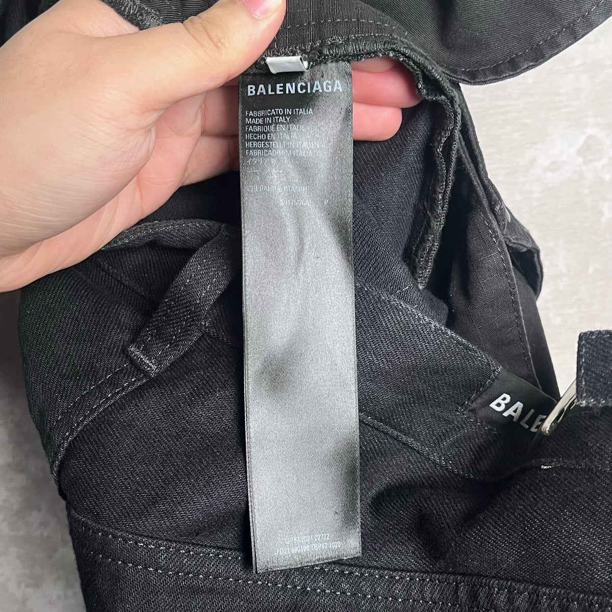 Balenciaga Patchwork Black Cargo Pants