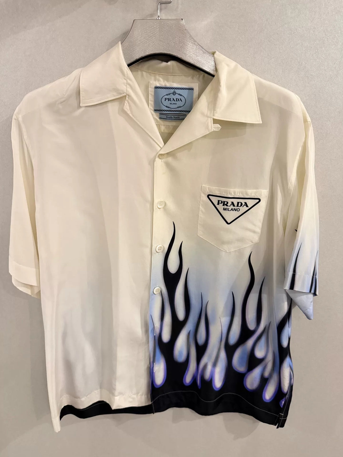 Prada Silk Flame Shirt