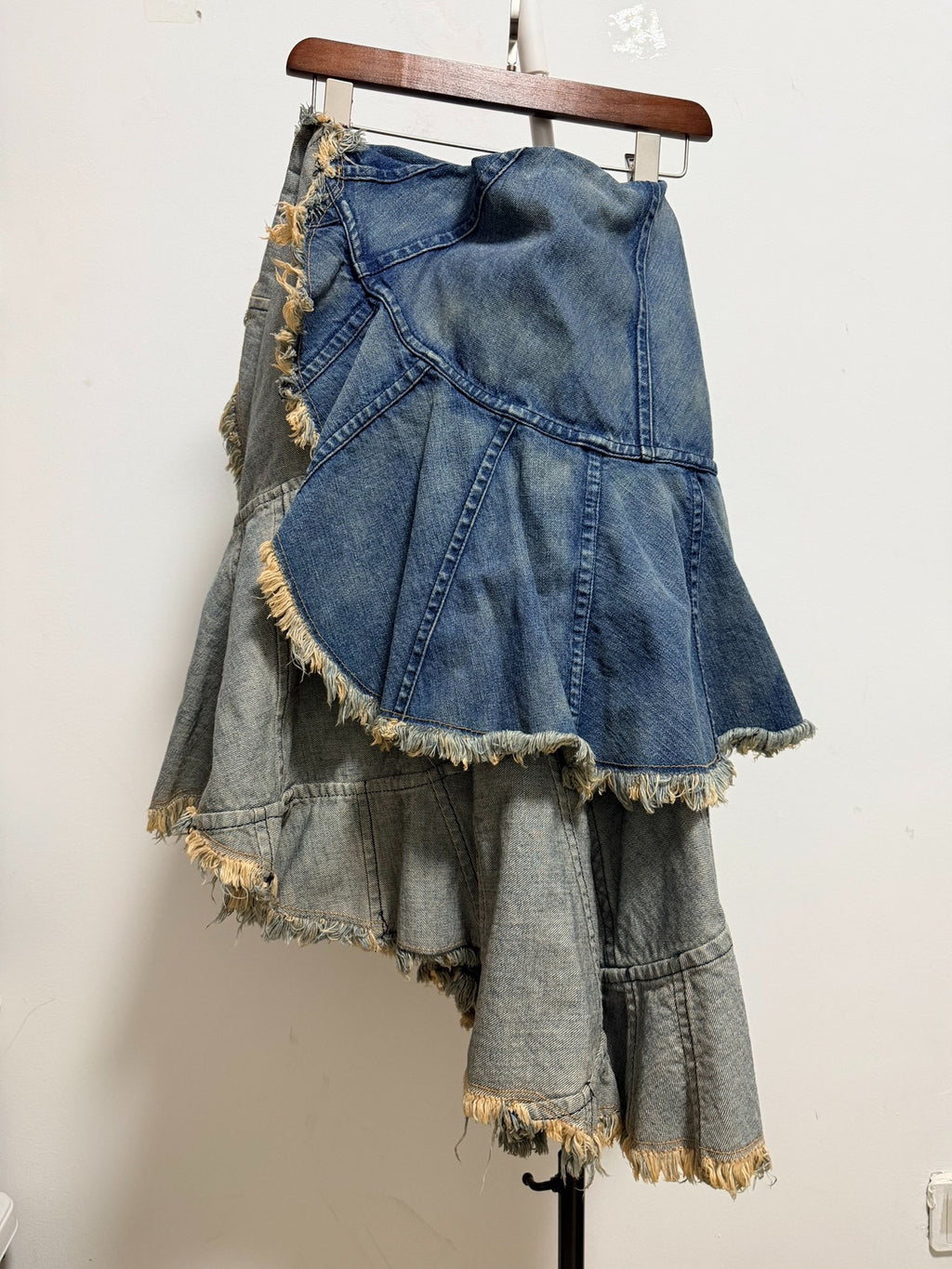 Junya Watanabe Denim Midi 2005 Skirt