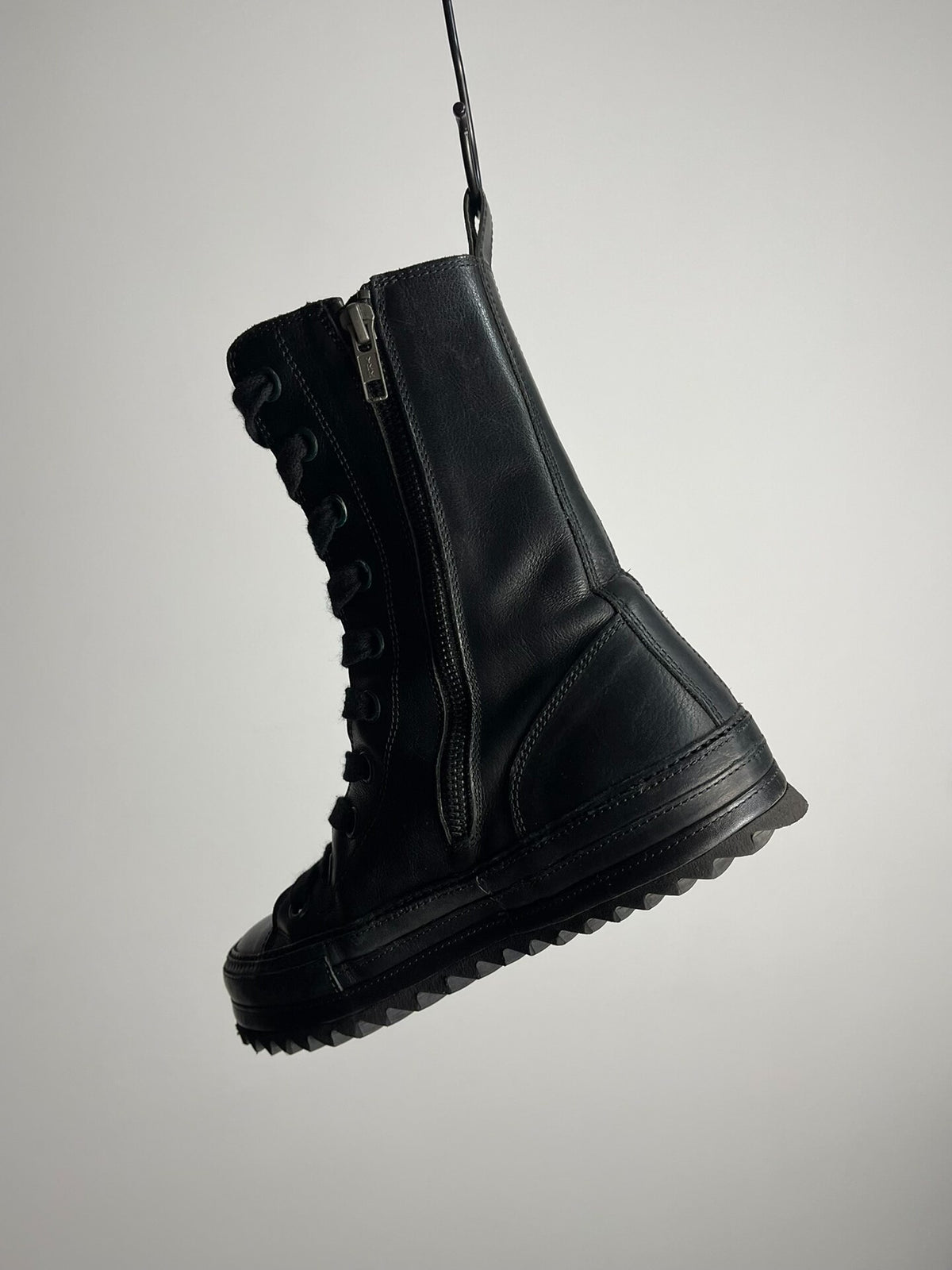 Ann Demeulemeester Sawtooth Sole Leather Sneakers