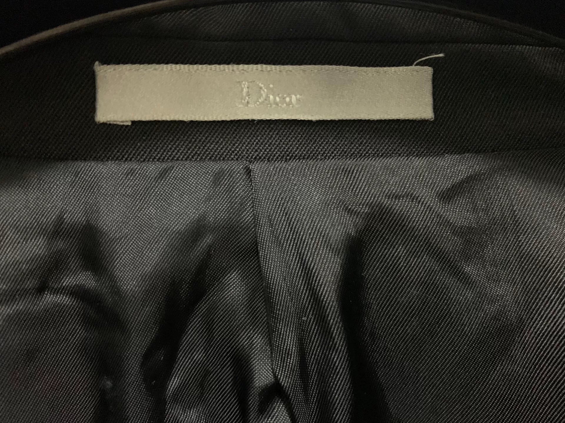 Dior Homme 17FW Runway Wool Black Suit
