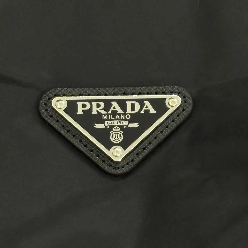 Prada Black Triangle Logo Re-Nylon Jacket