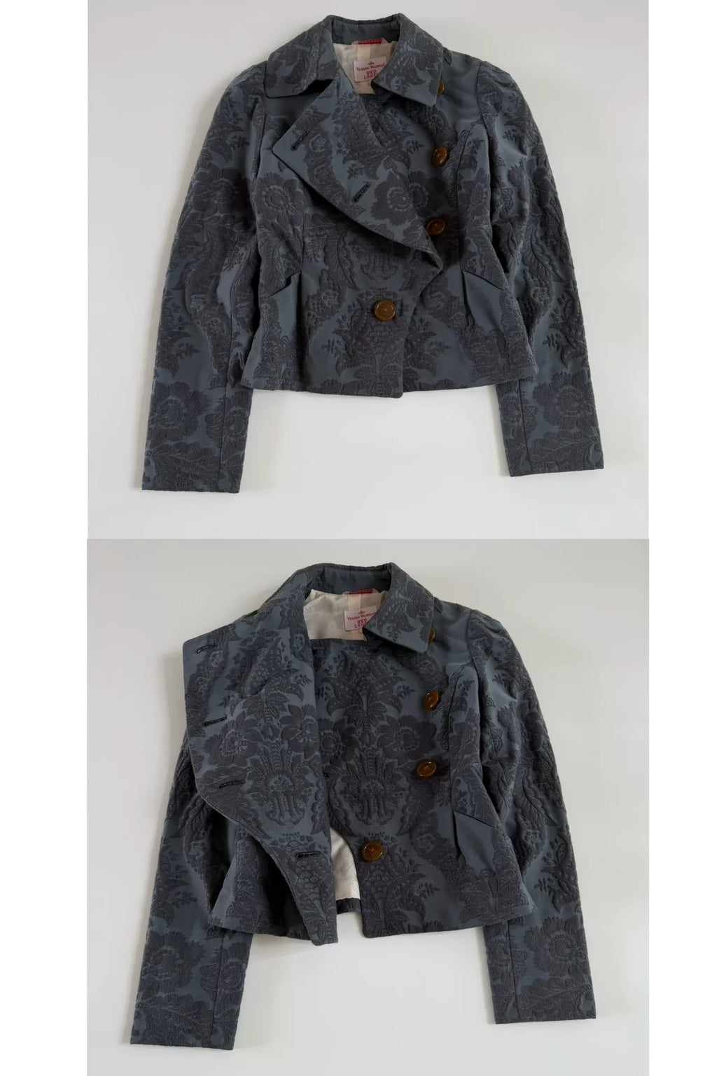 Vivienne Westwood Red Label Vintage Jacquard Asymmetric Short Jacket