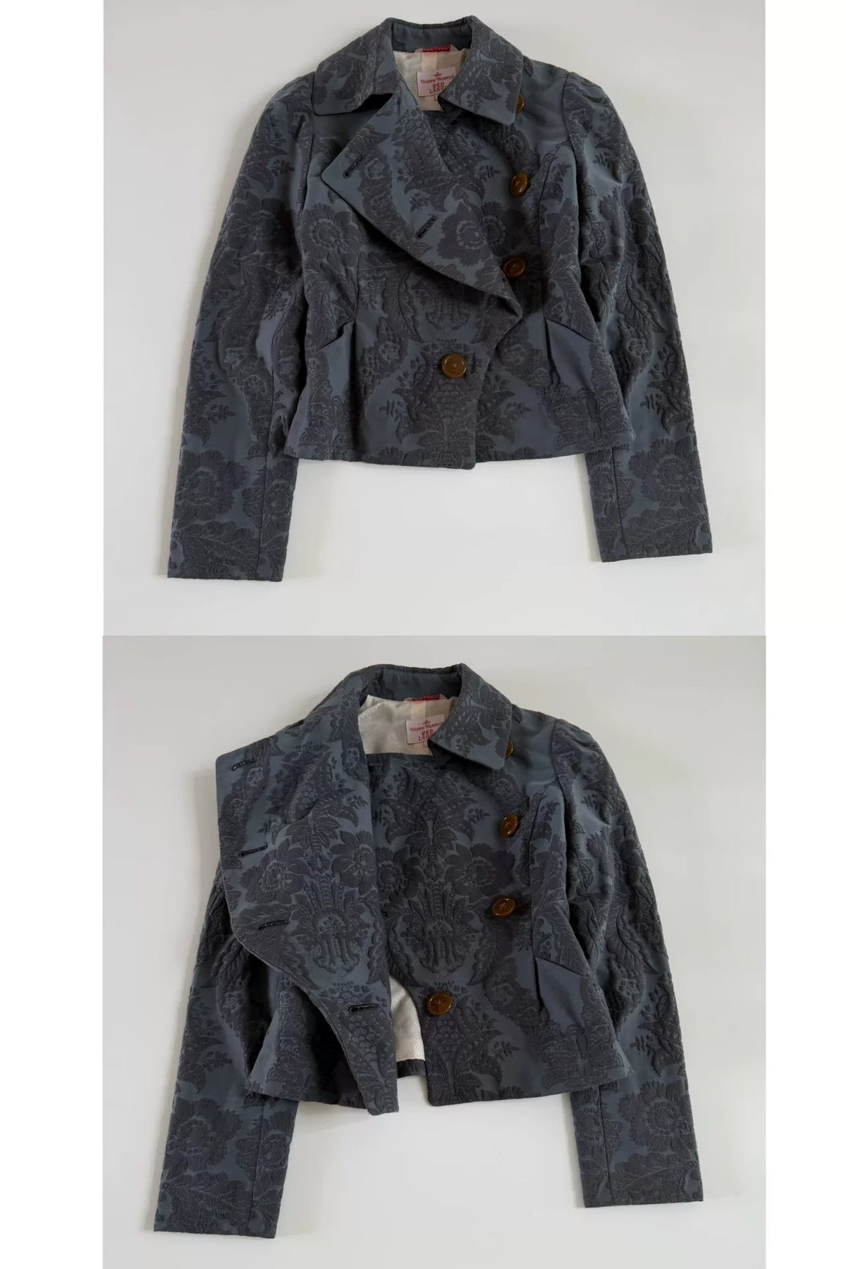 Vivienne Westwood Red Label Vintage Jacquard Asymmetric Short Jacket