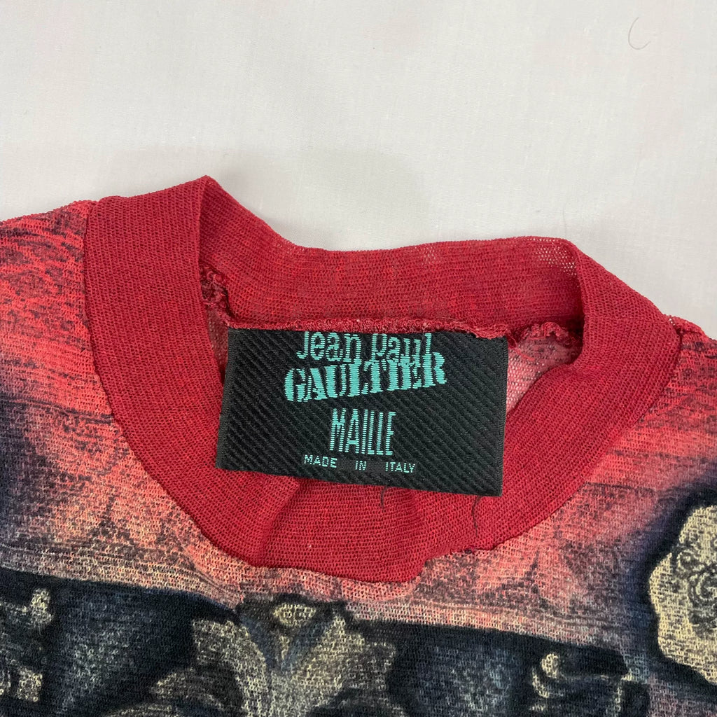 1995 Jean Paul Gaultier Tattoo Artist Long-Sleeve Mesh T-Shirt