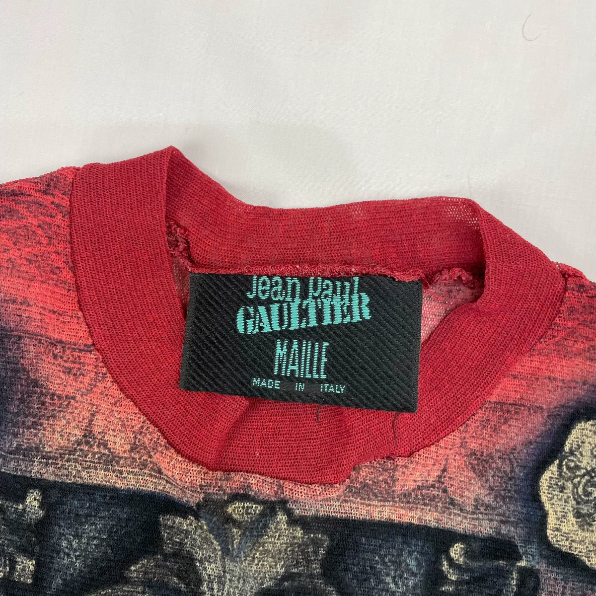 1995 Jean Paul Gaultier Tattoo Artist Long-Sleeve Mesh T-Shirt