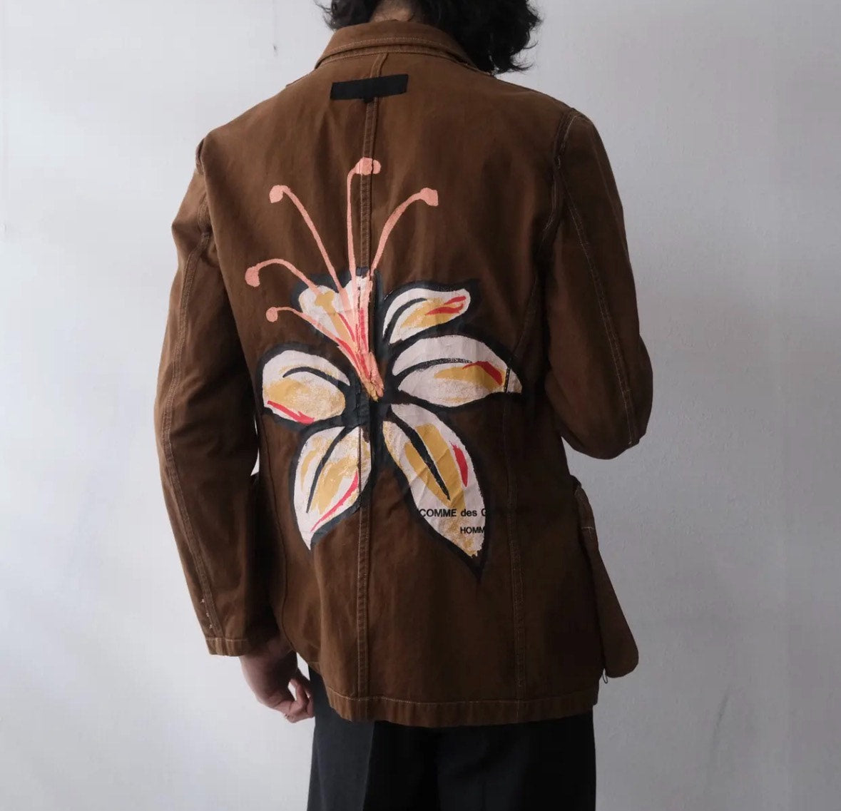 Comme Des Garçons SS02 Floral Print Suit Jacket