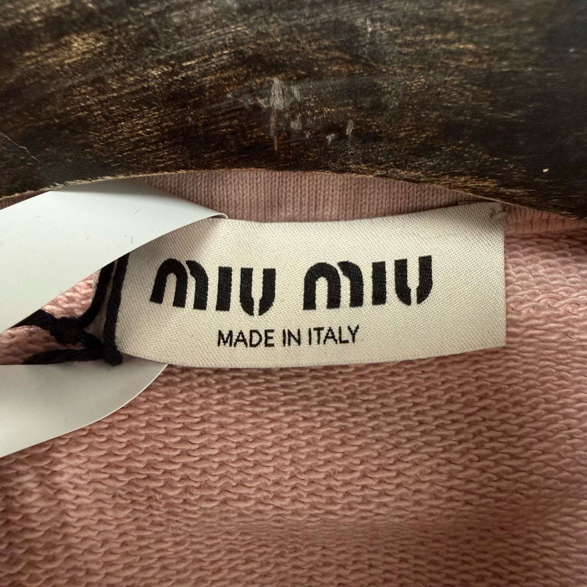 Miu Miu Pink Quarter Zip Sweatshirt