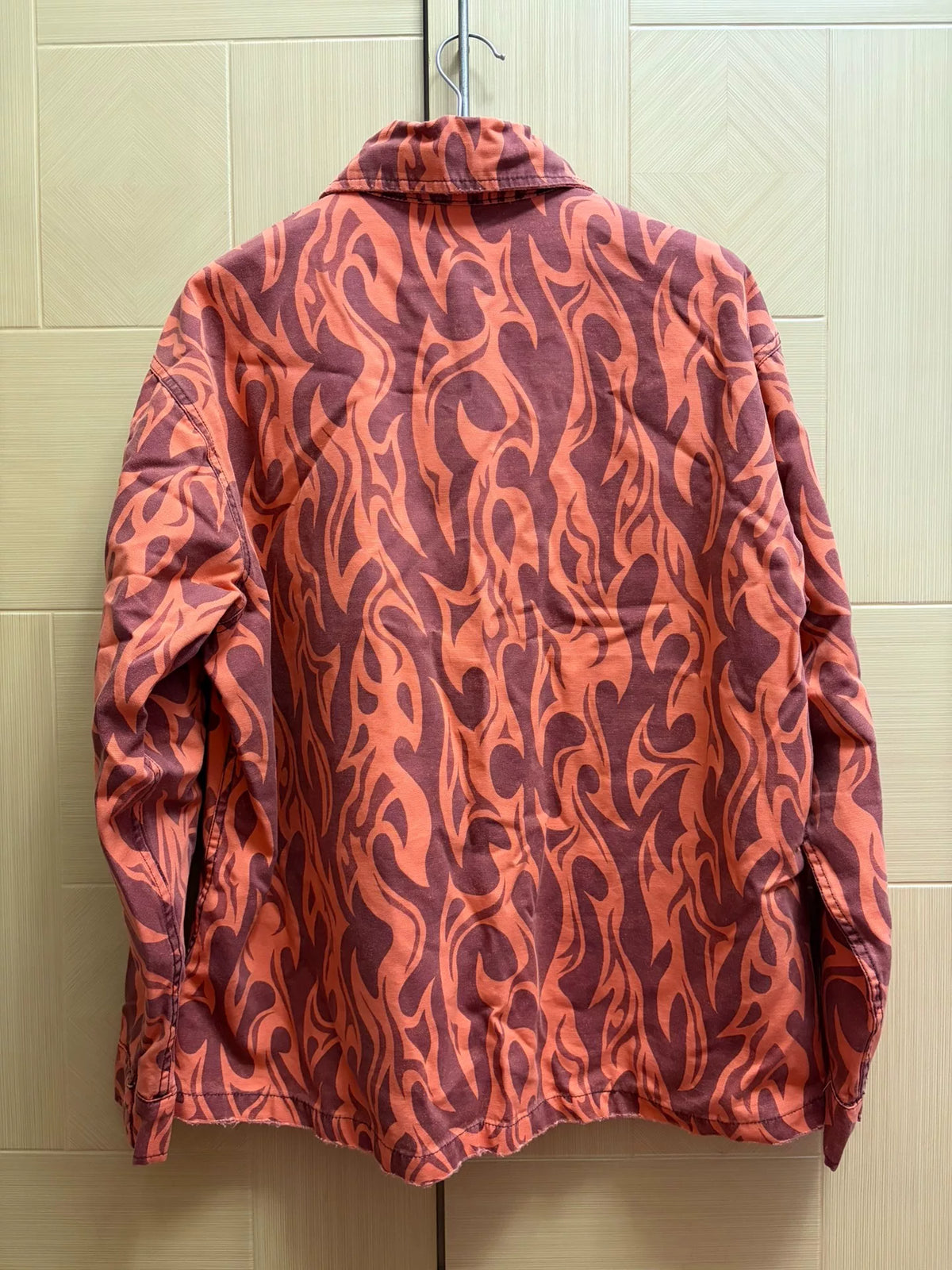 Erl Flame Distressed Shirt Jacket