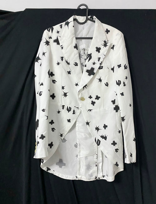15AW COMME Des Garcons Anti-War White Blazer
