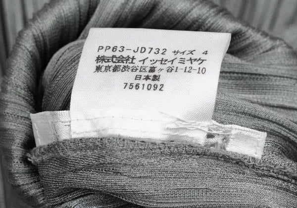 Issey Miyake Vintage Grey Double-Breasted Pleated Shirt