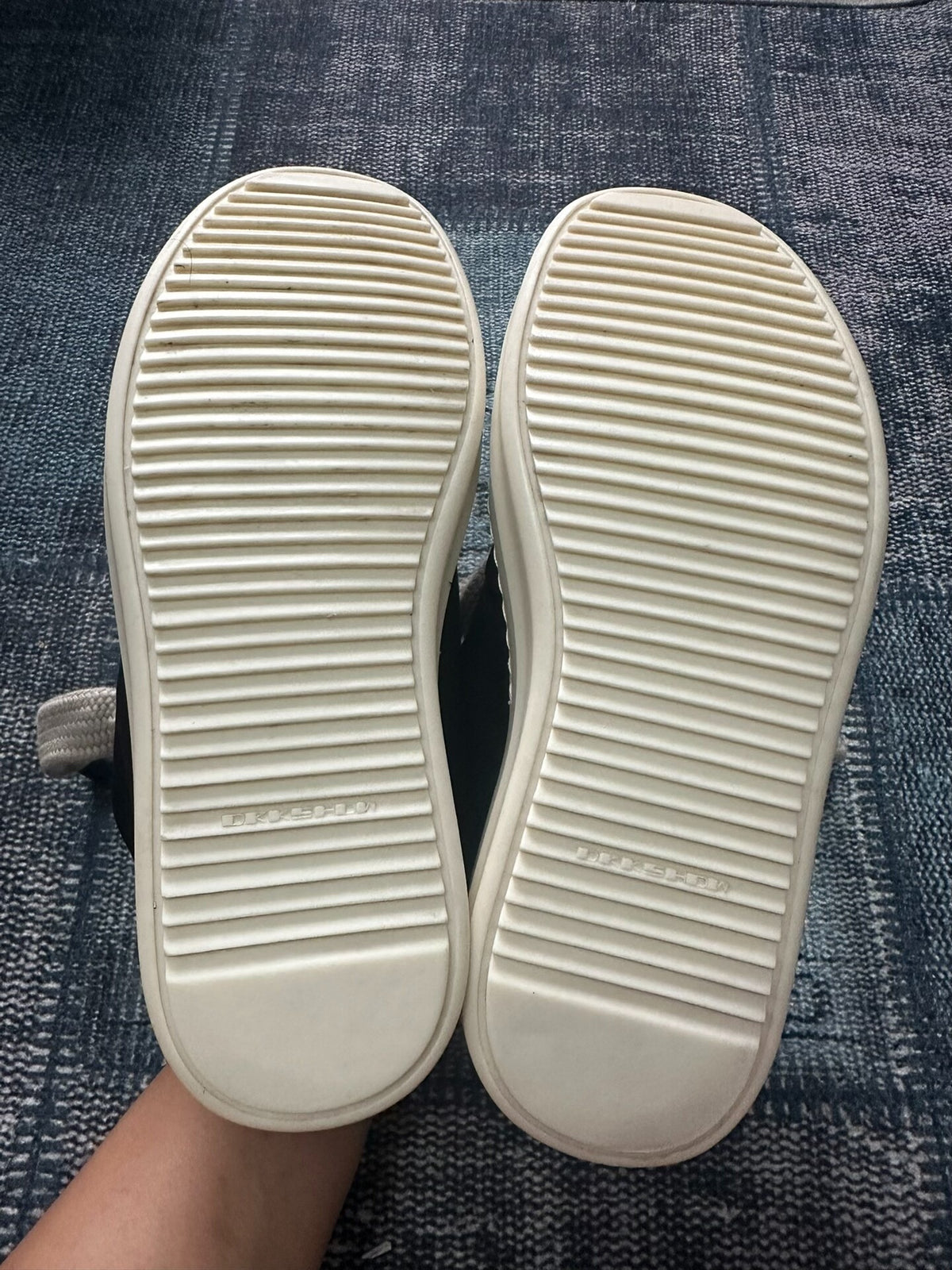 Rick Owens sub-line canvas "Panting" chunky laces Sneakers