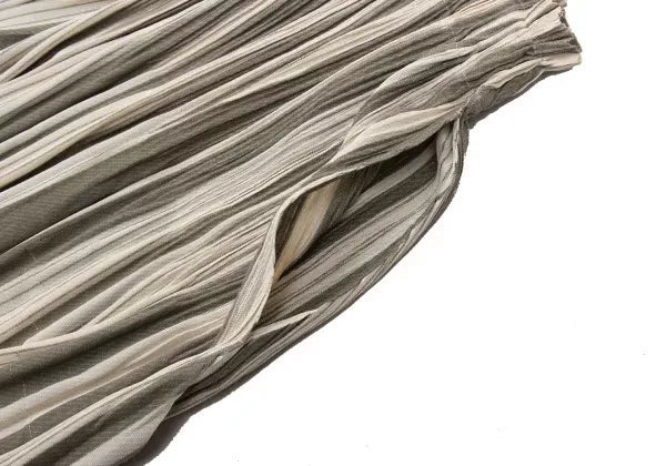 Issey Miyake Vintage Off-Black Striped Pleated Harem Pants
