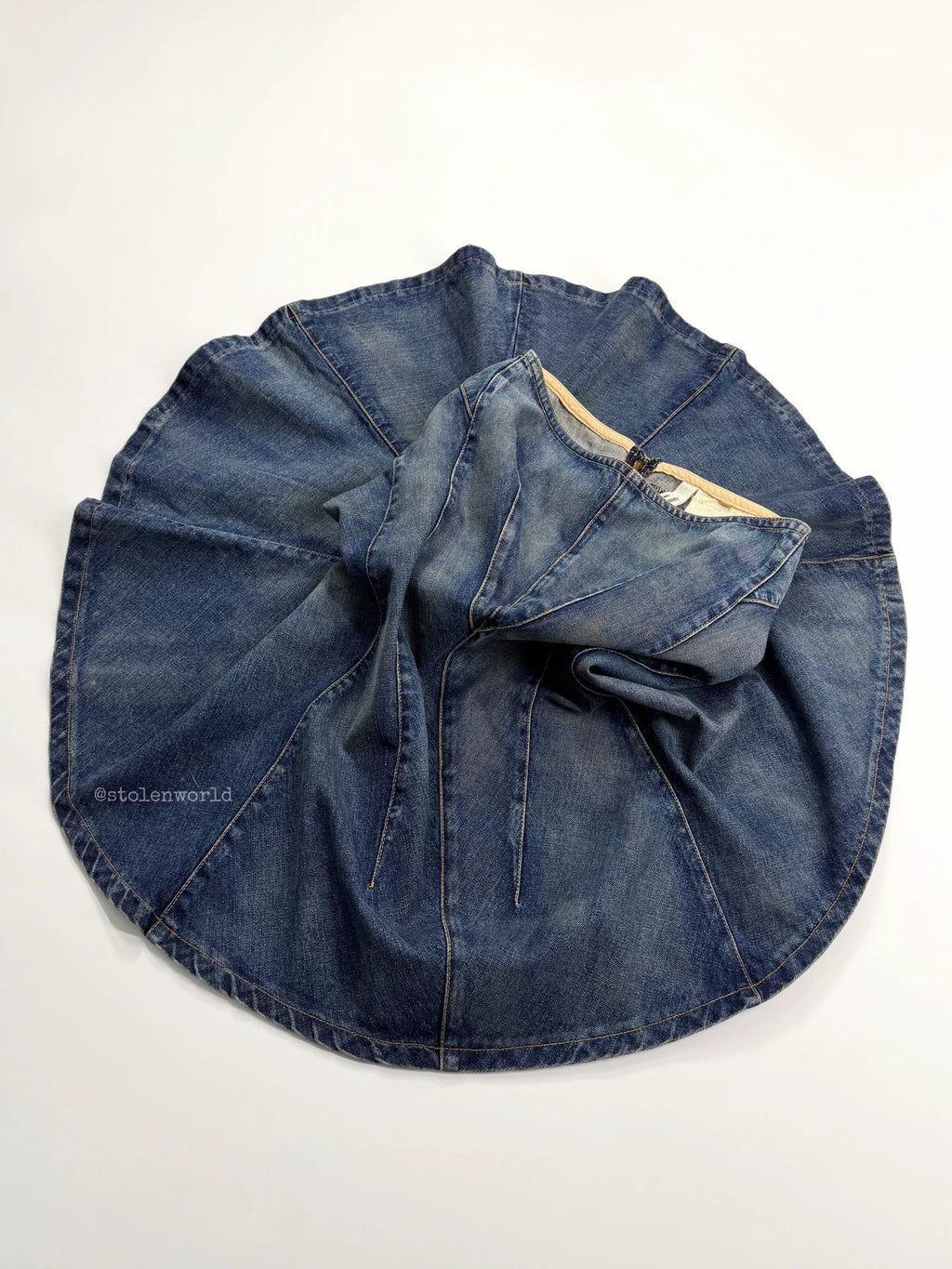 Junya Watanabe Deconstructed Denim Mermaid Skirt - Devines