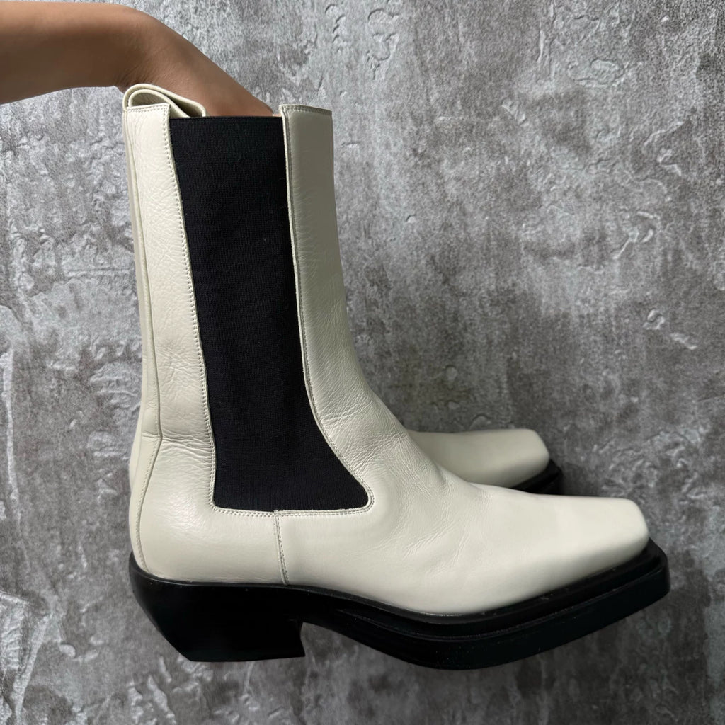 Bottega Veneta Square-Toe Chelsea Boots