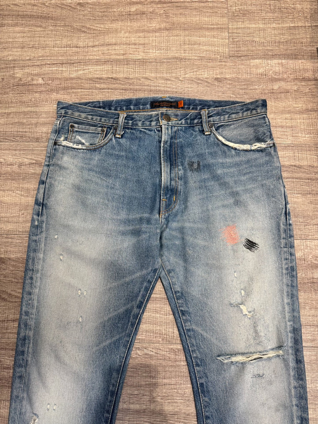 Undercover SS05 "But Beautiful Il" 58 Distressed Patchwork Denim Jeans