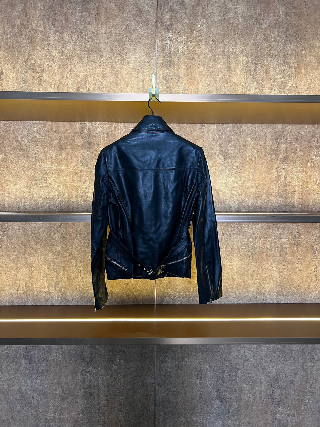 Alexander McQueen Diagonal Zip Leather Jacket