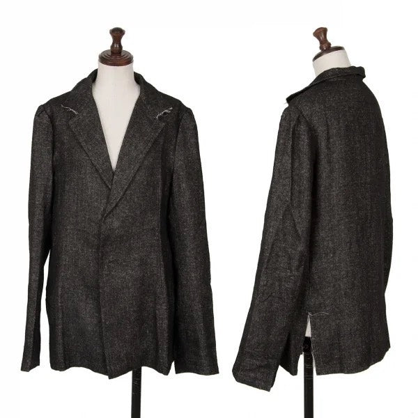 Yohji Yamamoto Linen Blend Deconstructed Jacket