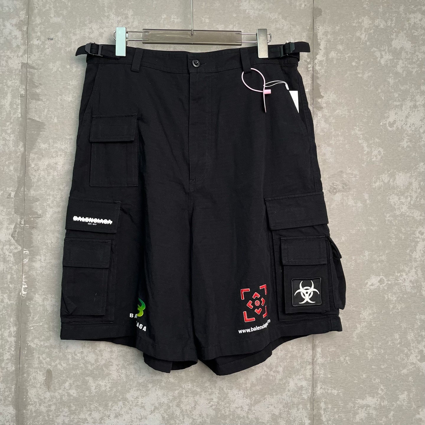 Balenciaga Black Cargo Shorts