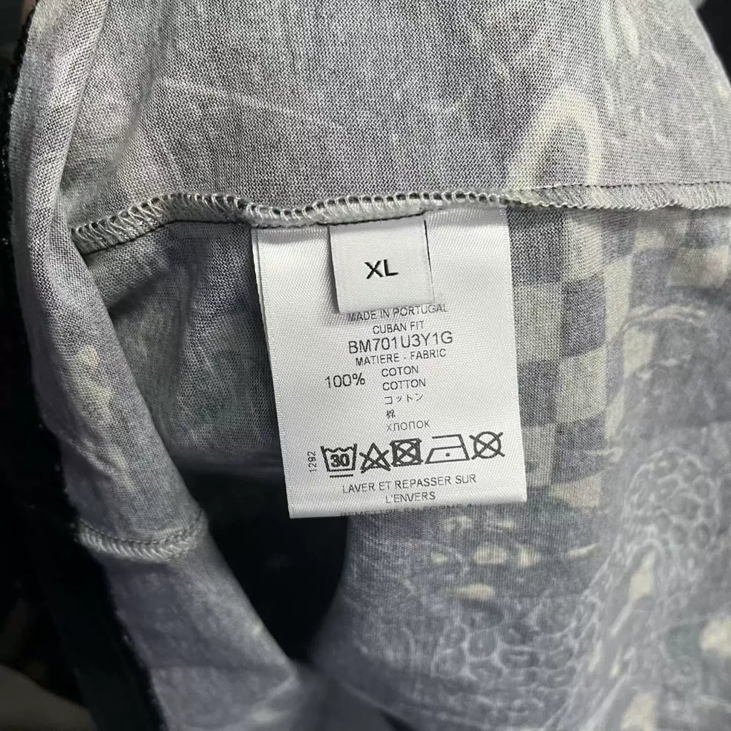 Givenchy Black Graphic Print Crew Neck T-Shirt