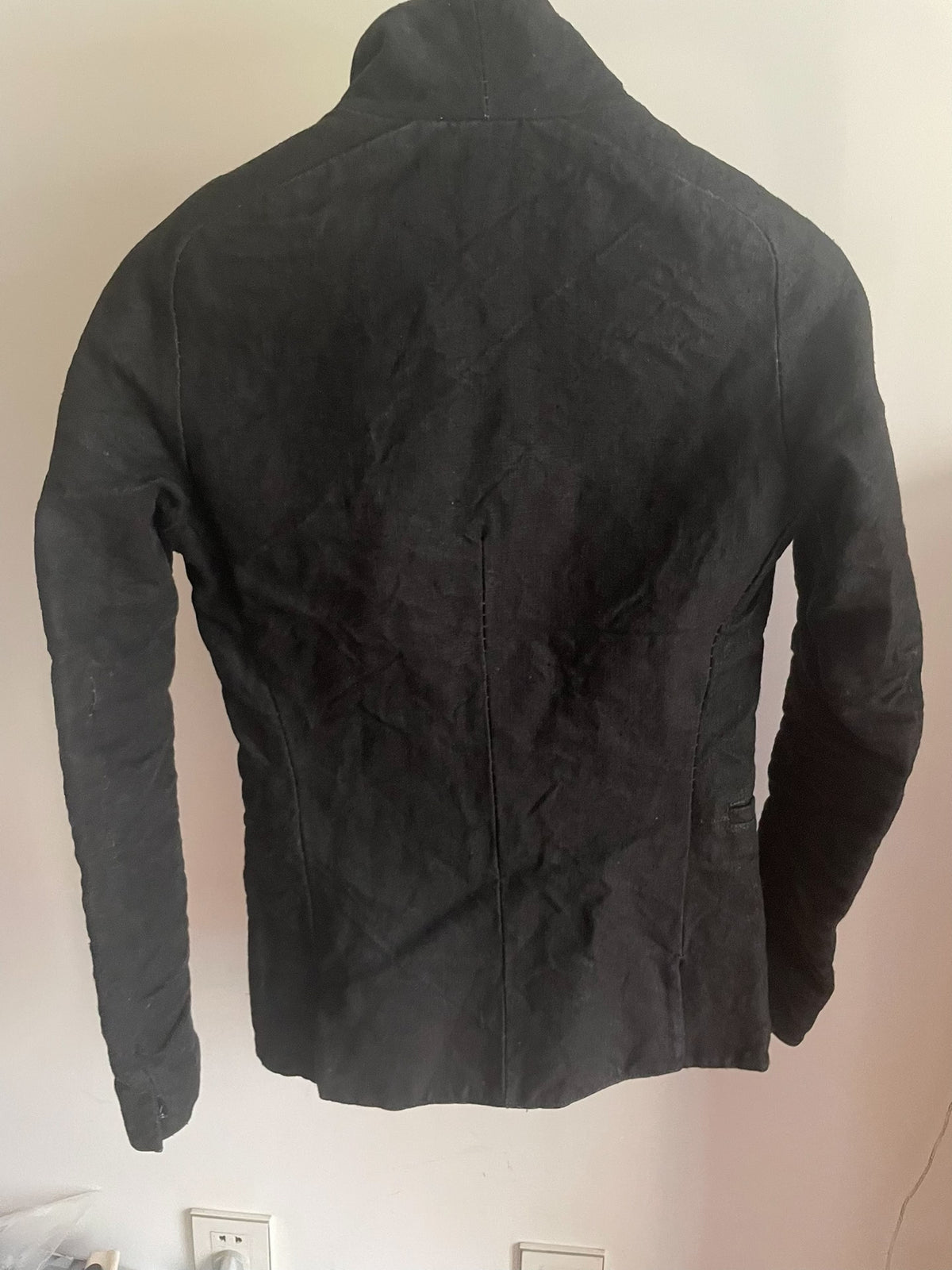 Layer-0 Sail H Alessio Black Canvas Blazer