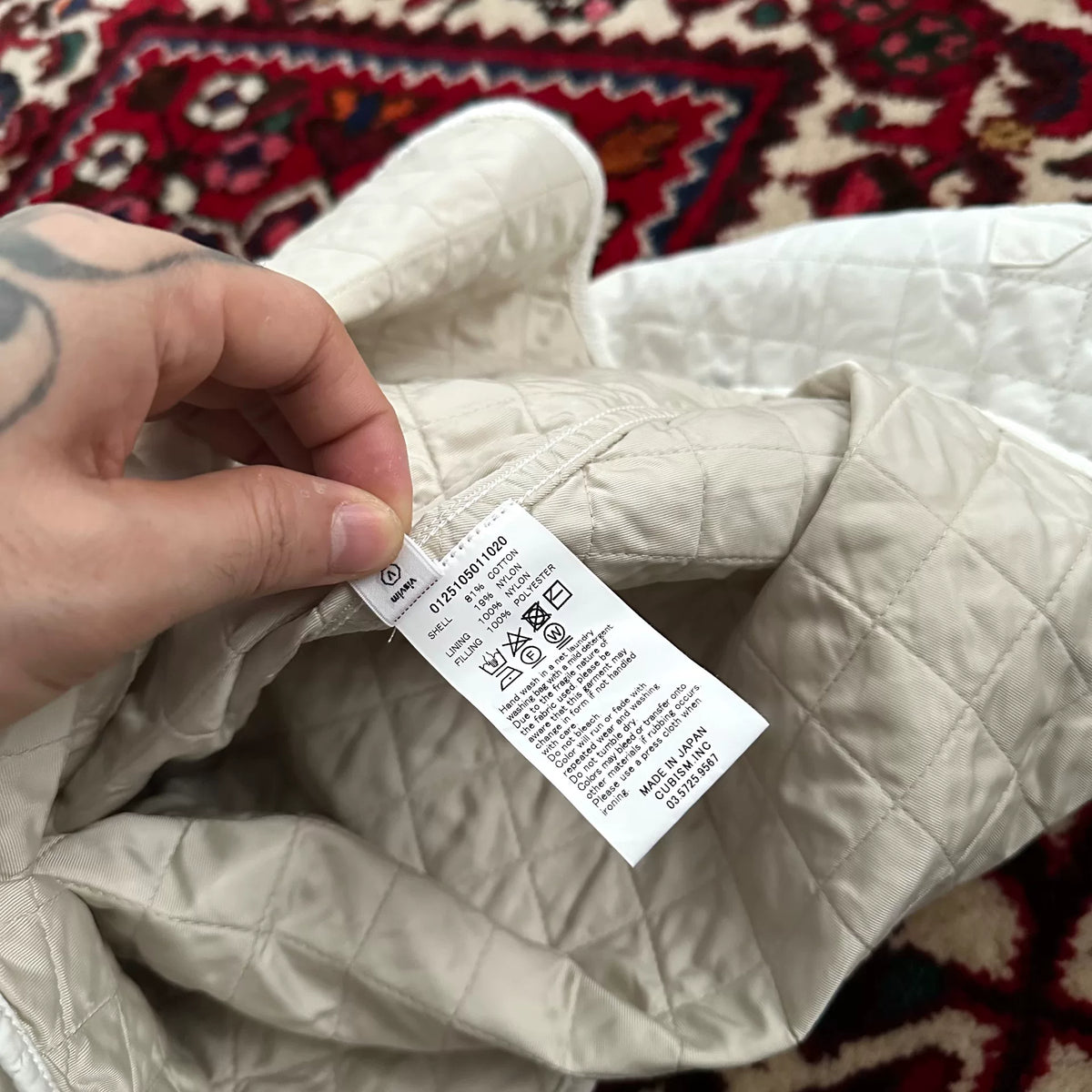 visvim 25ss QUILTED PALMER L/S Nylon Shirt