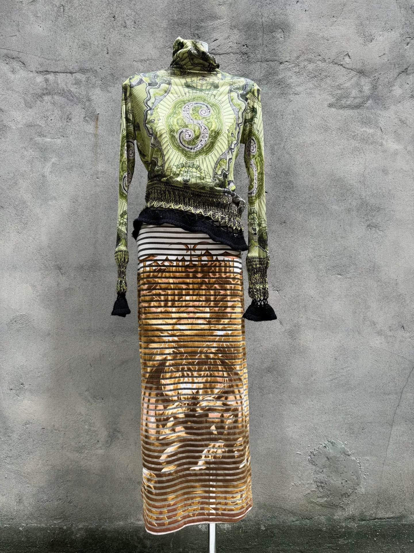 01SS Jean Paul Gaultier Devil Skirt