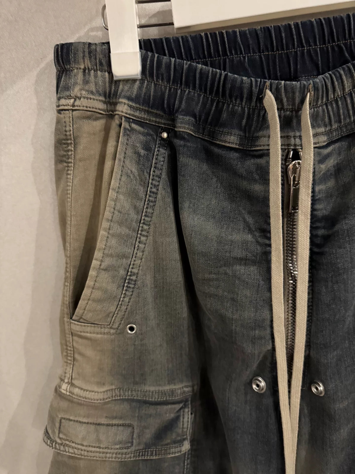 Rickwens bela light-washed pocket long pants