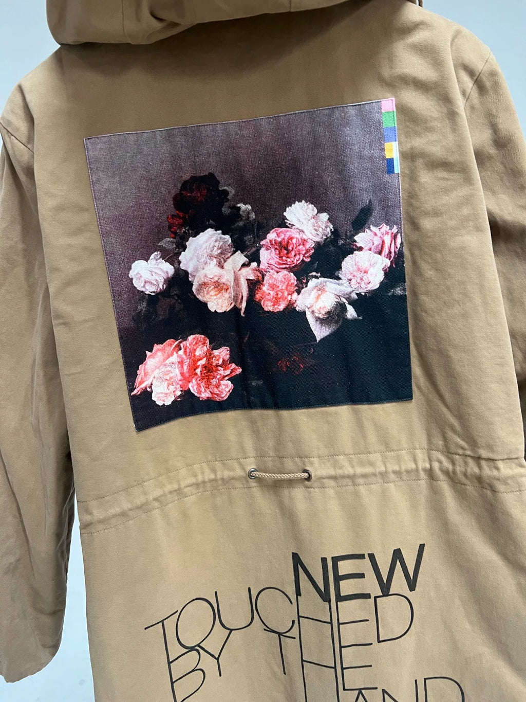 Raf Simons Archive Redux AW03 Closer New Order Floral Sherpa Mermaid-Hem Parka