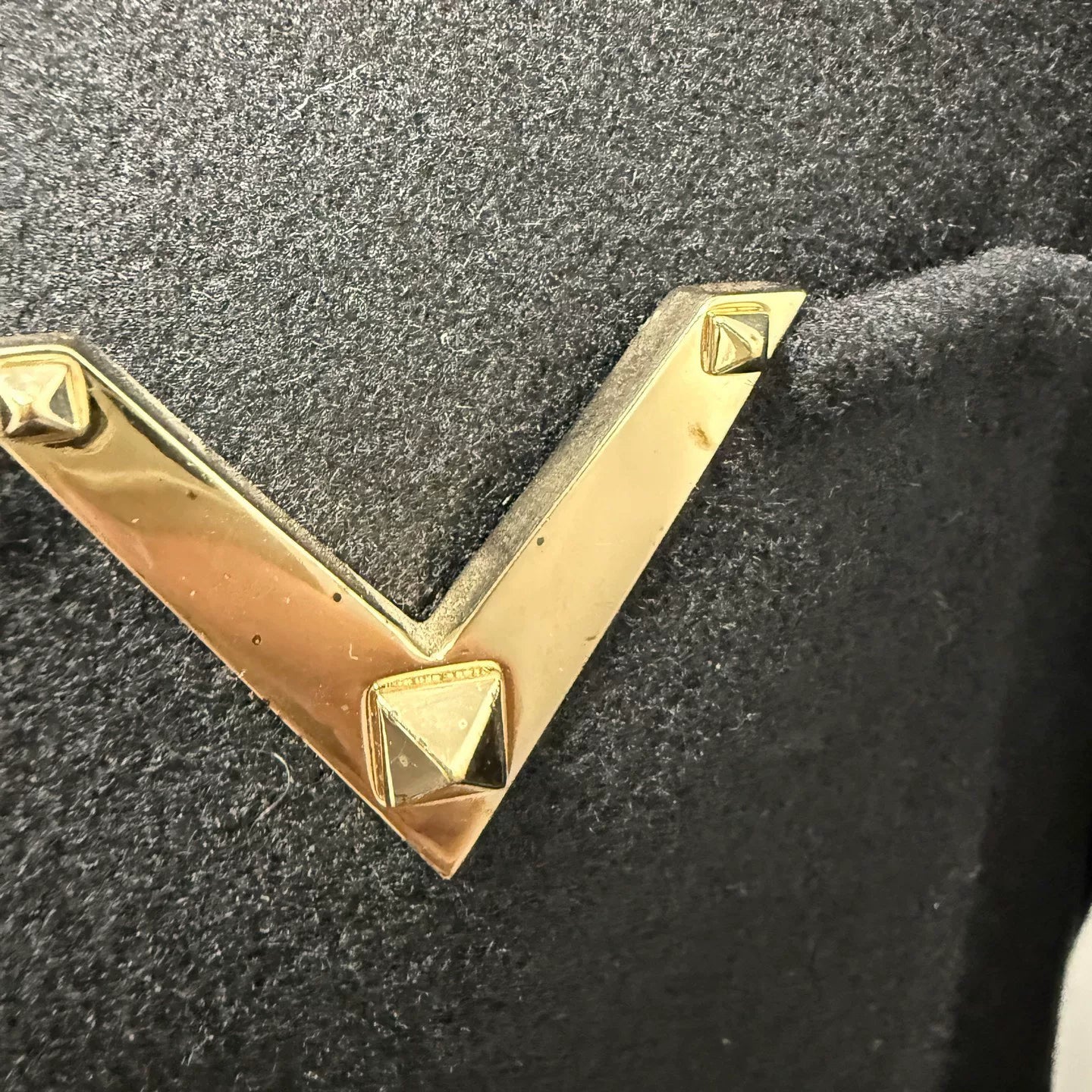 Valentino V-Neck Wool Coat