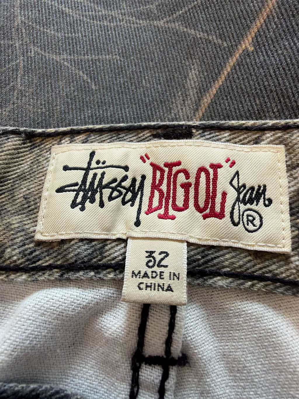 Stussy FW23 Leaf Camo Denim Jeans