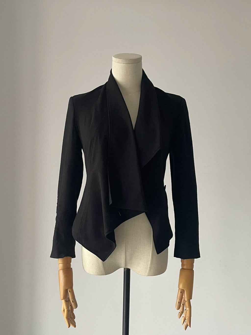 Helmut Lang Irregular Collar Silk Suit Jacket