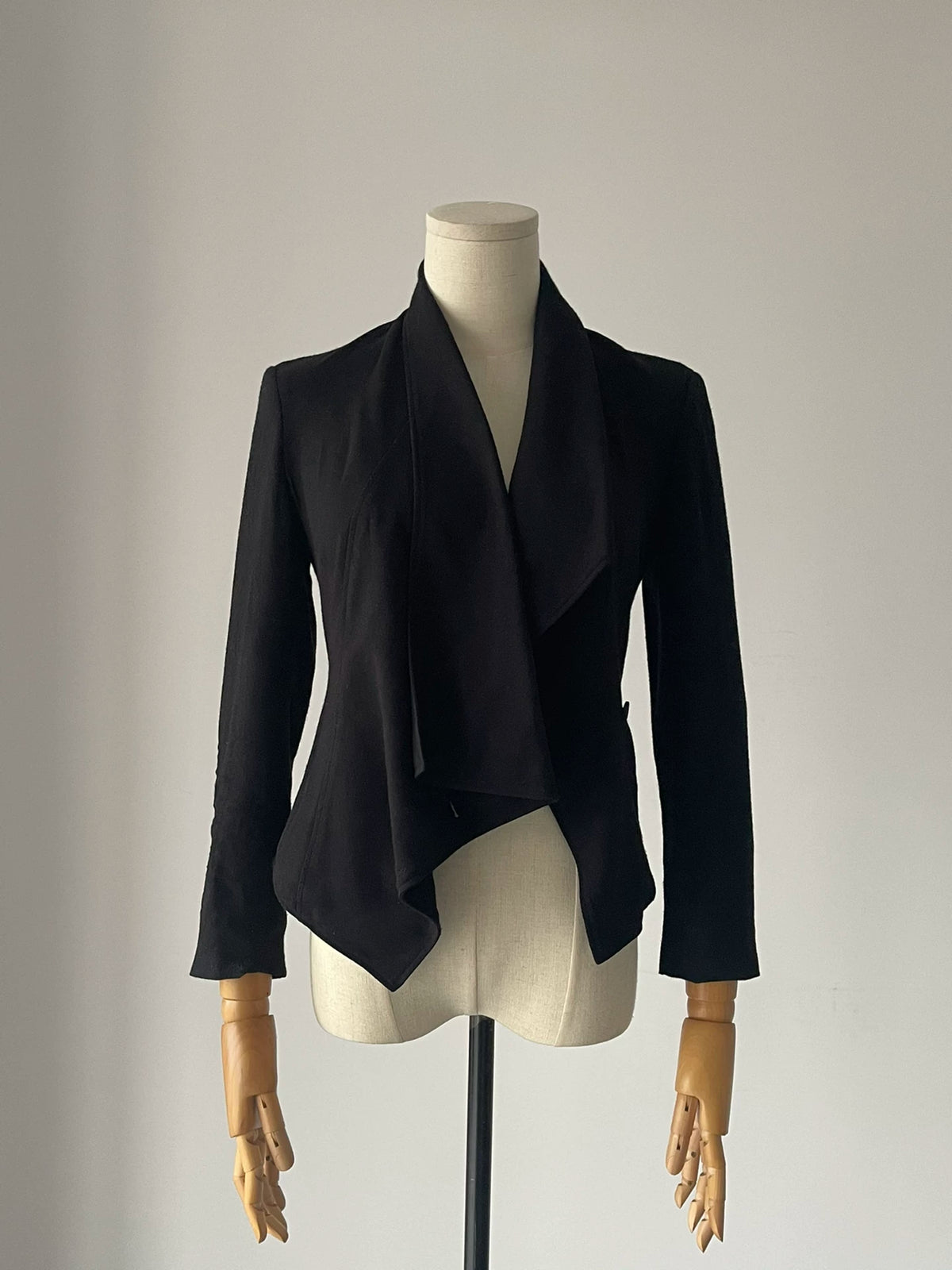Helmut Lang Irregular Collar Silk Suit Jacket