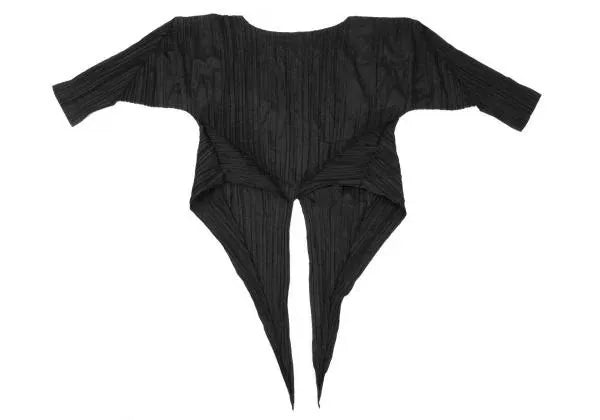 Issey Miyake Vintage Black Pleated Top