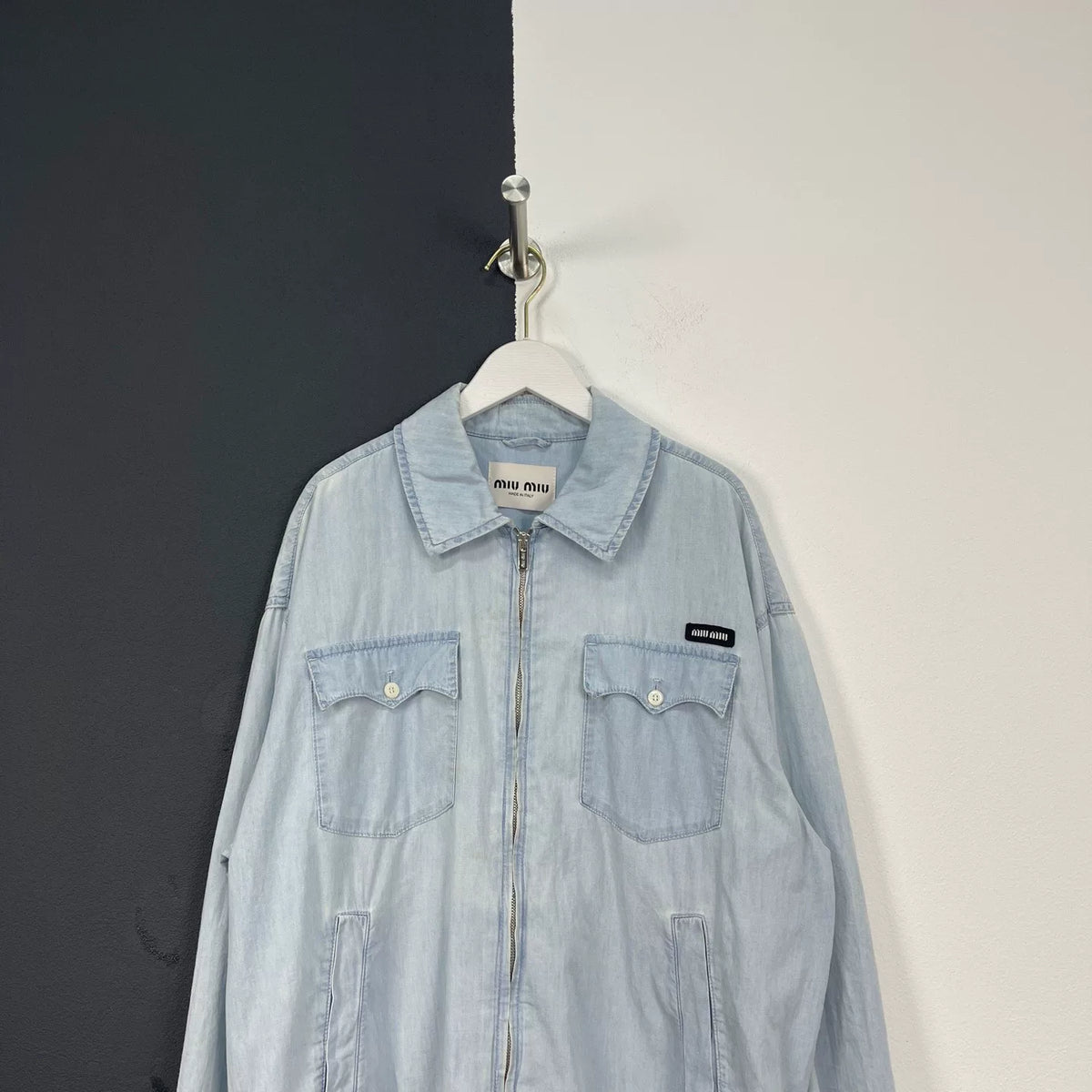 Miumiu Denim Zip-Up Jacket