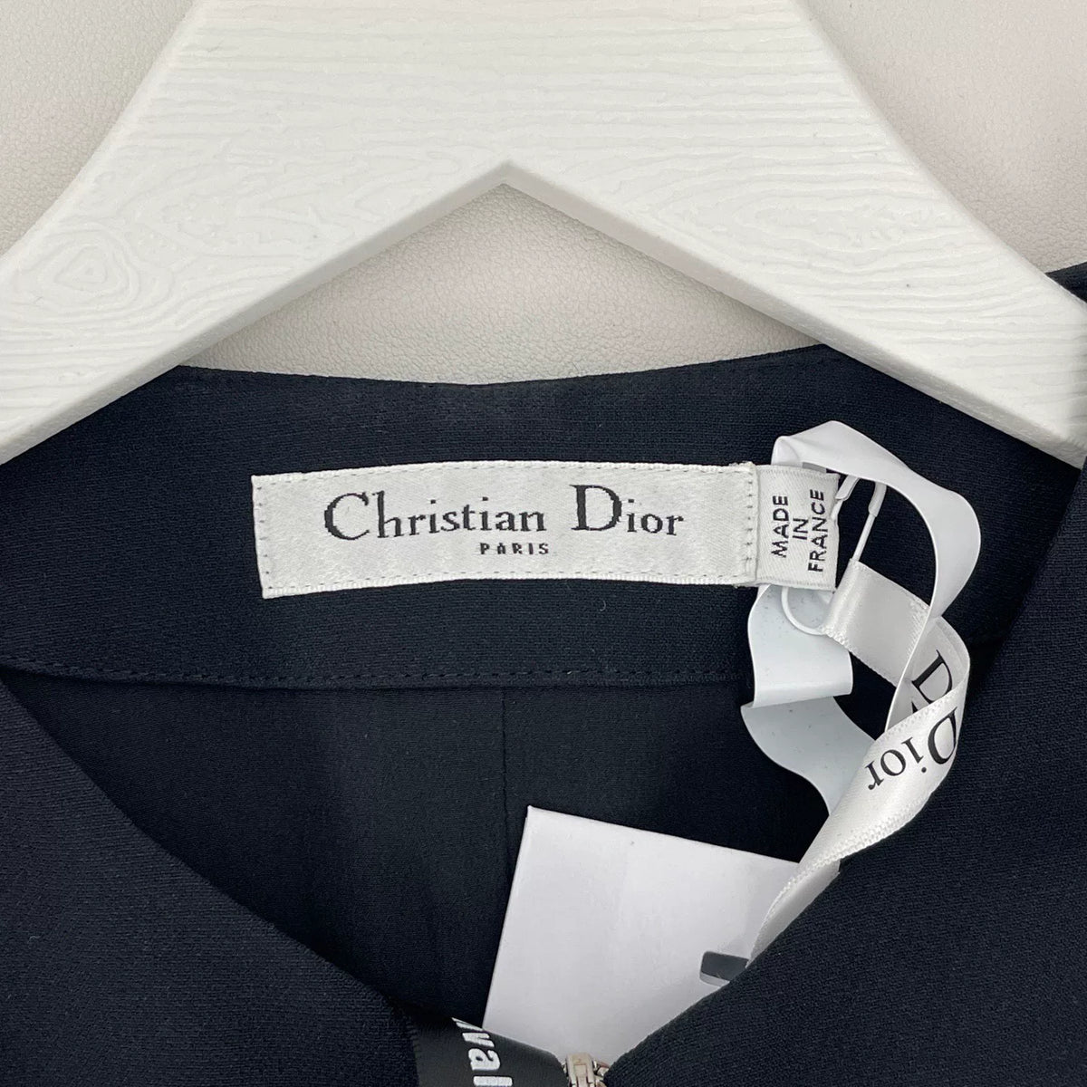 Dior Zipper Three-Quarter Sleeve Dress