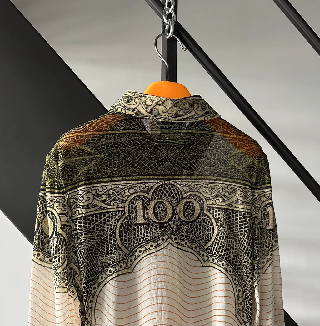 Jean Paul Gaultier Paper Money “the Bill” Shirt