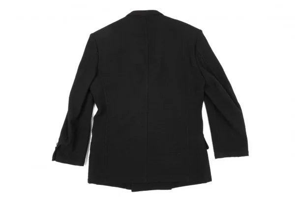 Yohji Yamamoto Black Double-Breasted Jacket