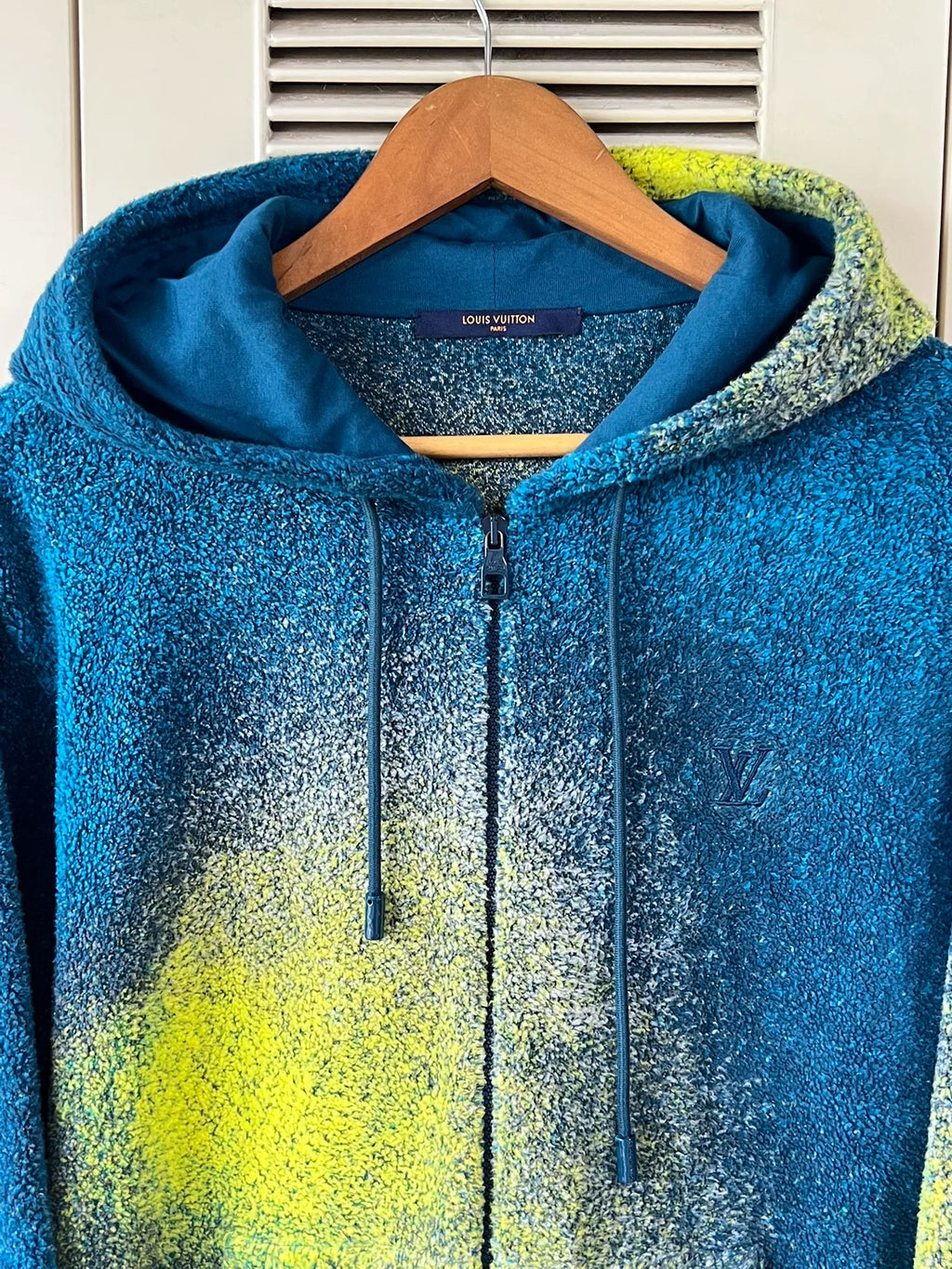 Louis Vuitton Hooded Gradient Tie-Dye Zip Tie Hoodie