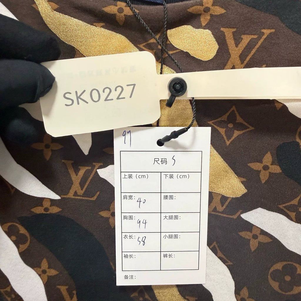 Louis Vuitton Camo All-Over Print Short Sleeve Shirt
