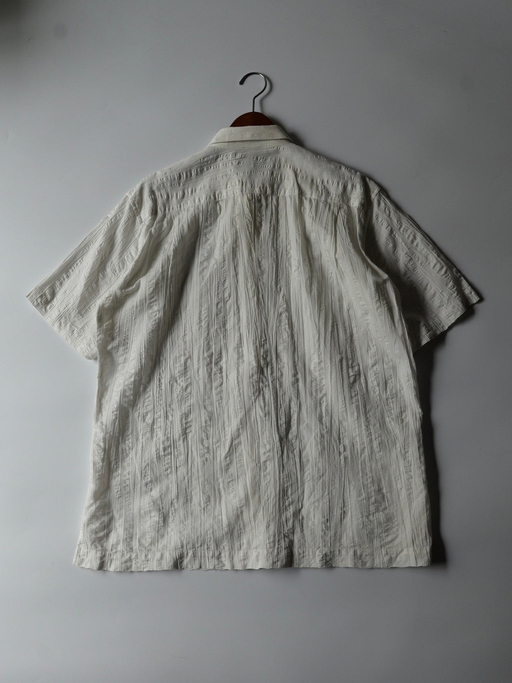 Issey Miyake SS12 Cotton Linen Short Sleeve Pleated Shirt