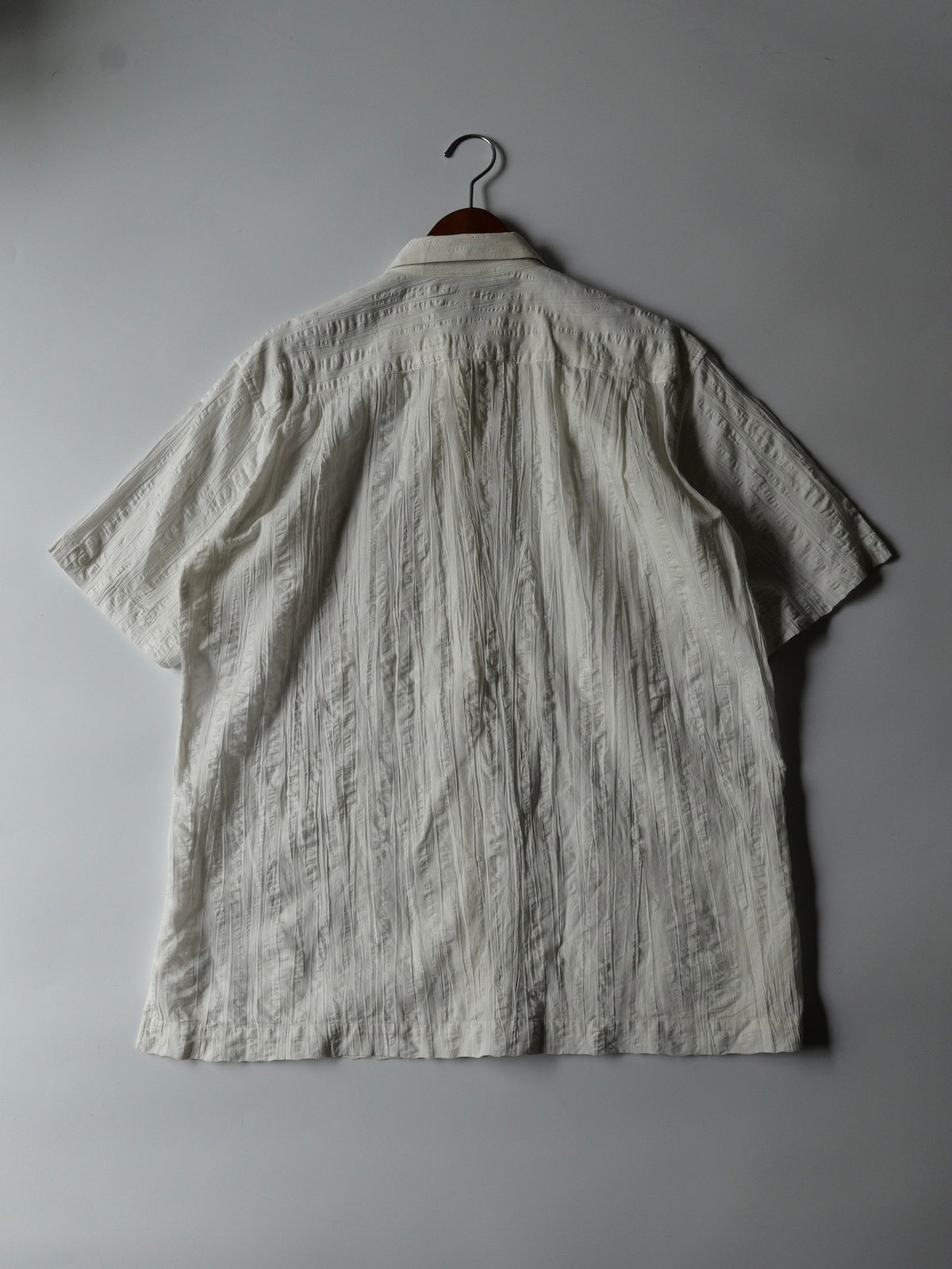 Issey Miyake SS12 Cotton Linen Short Sleeve Pleated Shirt