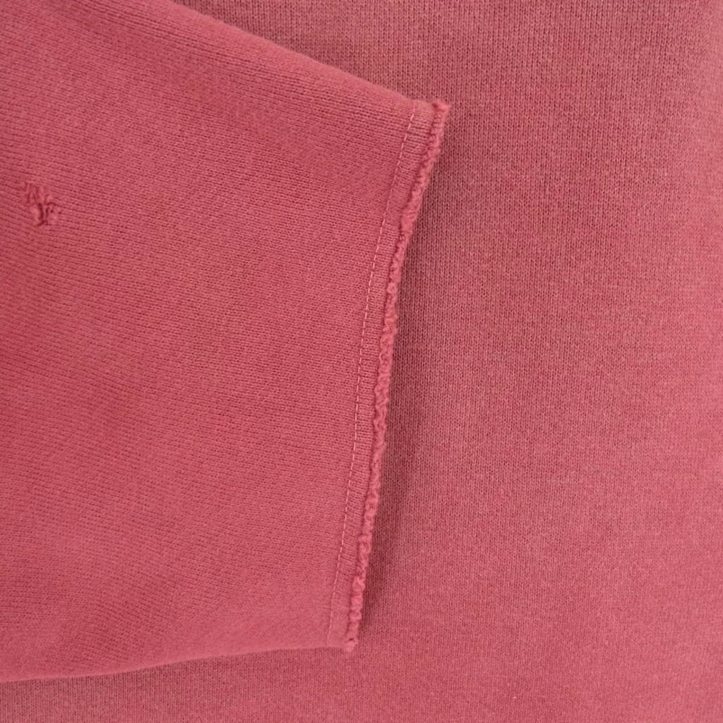 Visvim 21AW Jumbo Sweat 3/4 Sleeve Crash Red Cotton Sweatshirt