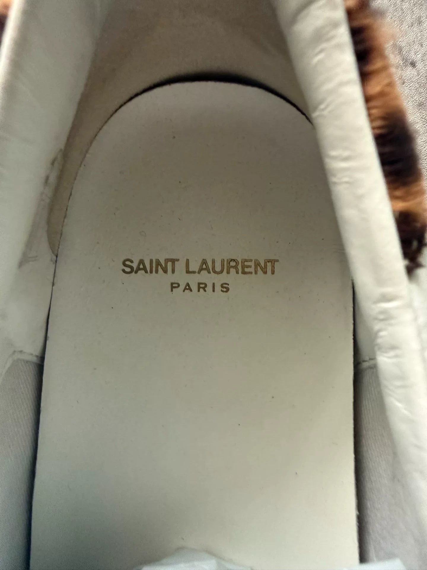 Saint Laurent Paris Leopard Star Pony-Hair Star Sneakers