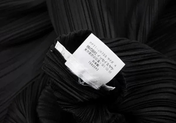 Issey Miyake Vintage Black Pleated Dress