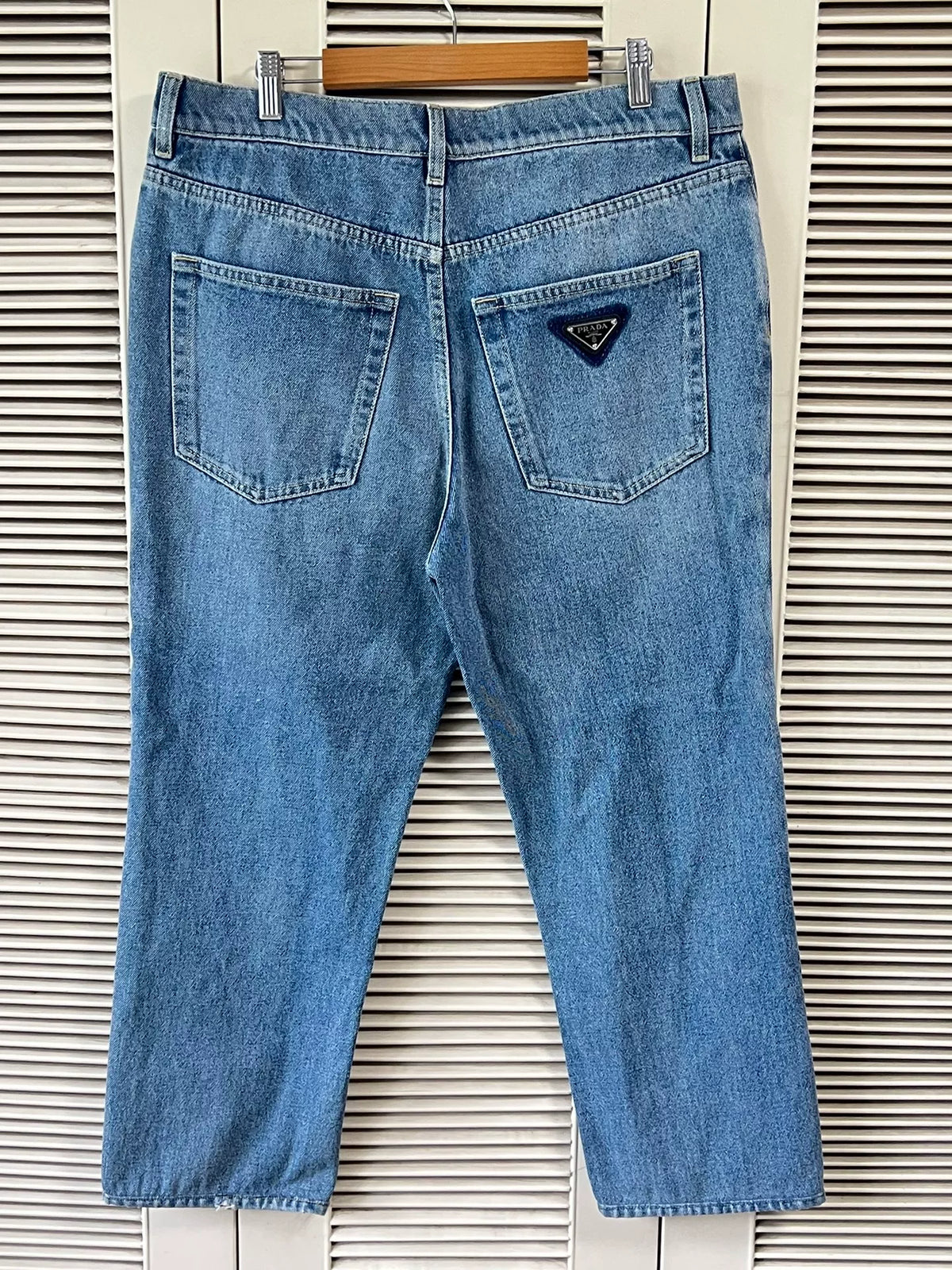 Prada Triangle Logo Jeans