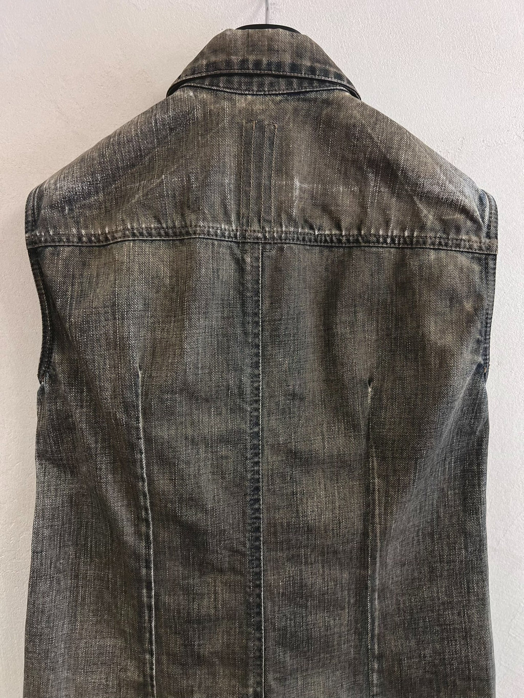 Rick Owens Distressed Denim Vest